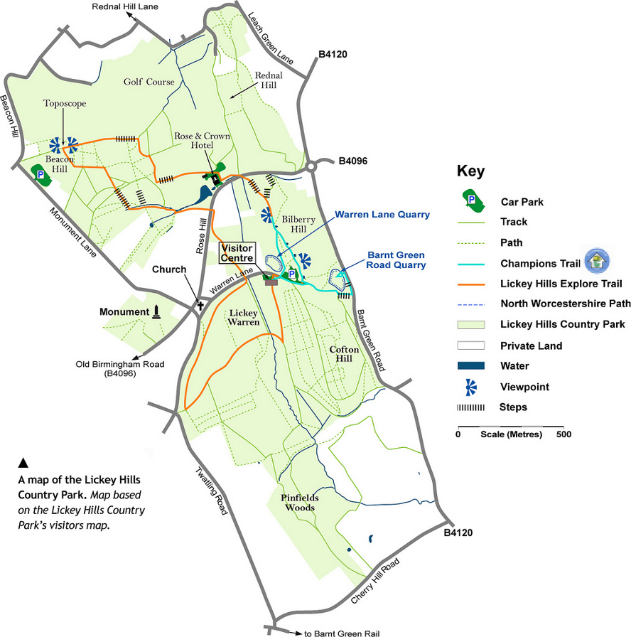 Beacon Hill Country Park Visitor Information Times and Maps