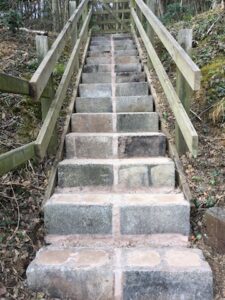 New Loxter Quarry steps installed in March 2021